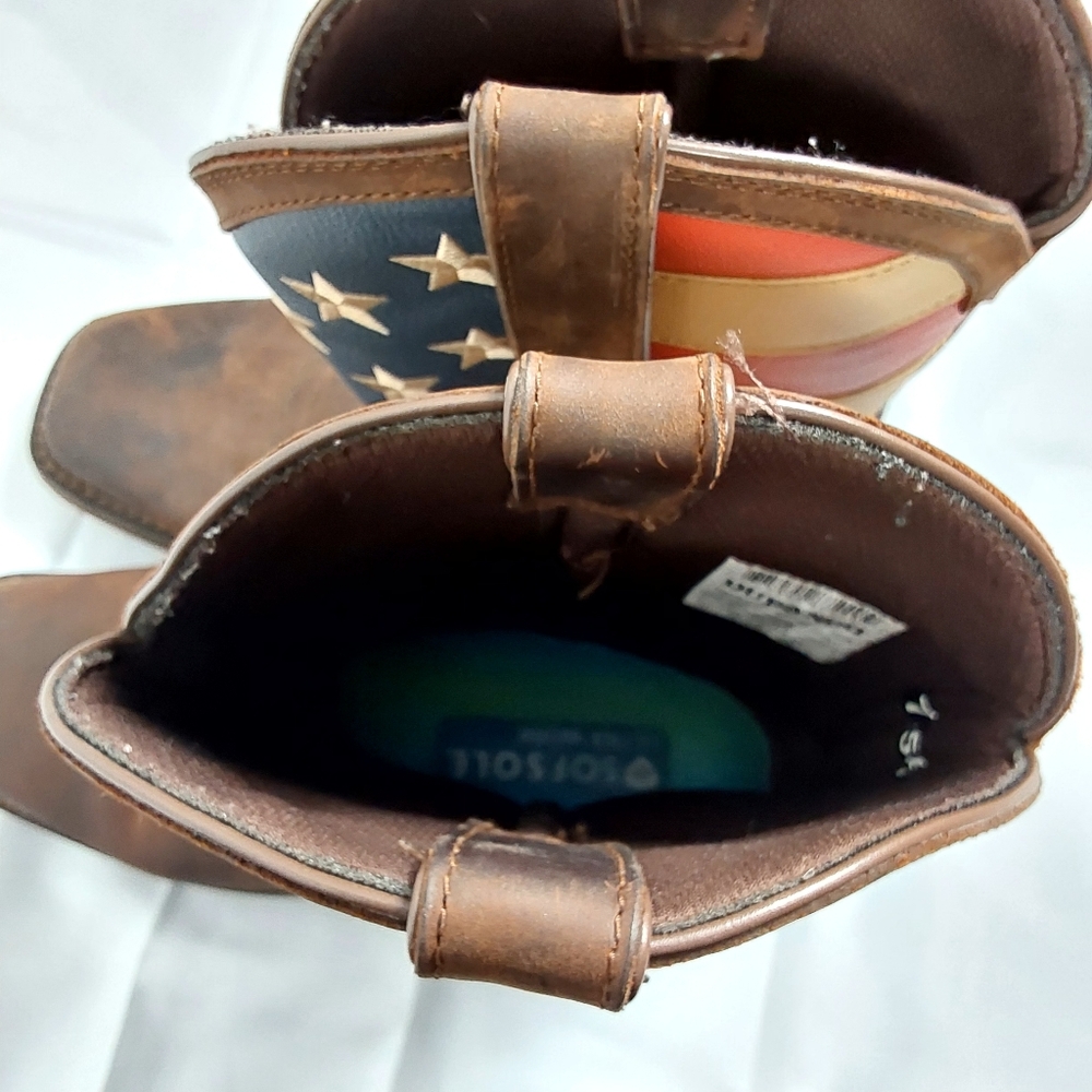 Rebel™ by Durango® Patriotic Pull-On Western Flag Boot - Picture 9 of 13